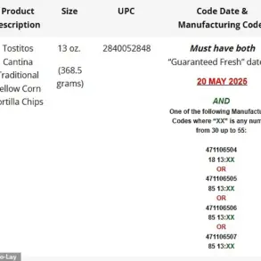 Frito-Lay Recalls Over 1,200 Bags of Tostitos Due to Milk Contamination