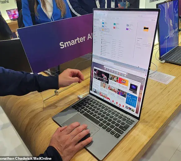 Lenovo Unveils ThinkBook 'Flip' AI PC: A Laptop with a Massive Foldable Screen