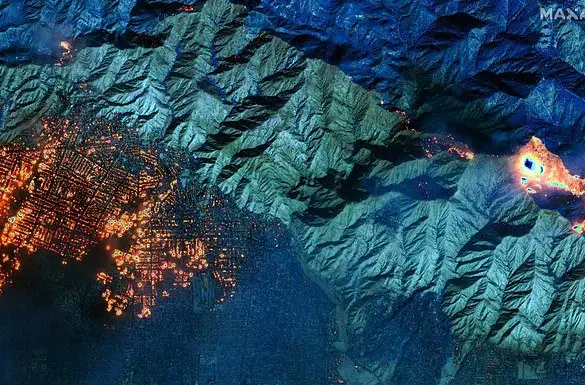 Los Angeles Wildfires Devastate Community: Satellite Images Reveal Extent of Destruction