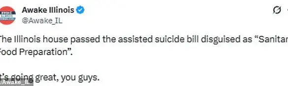 Late-Breaking: Controversial Assisted Suicide Amendment Added to Illinois Food Safety Bill Sparks Fierce Debate