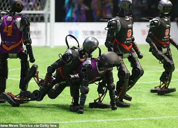 China's Ambitious Robot Football Tournament Debuts with Clumsy Performance, Raising Questions About AI's Role in Sports