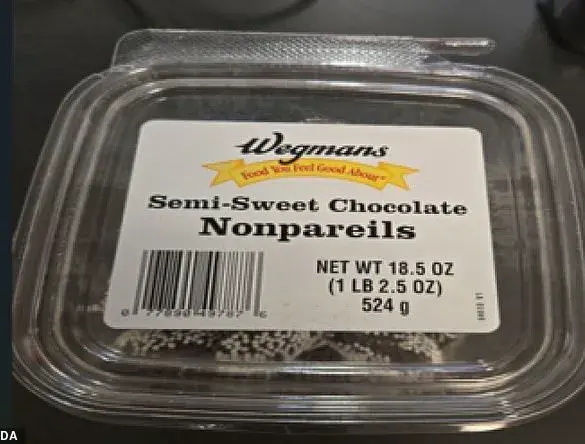 FDA Issues Critical Warning Over Recall of Chocolate Nonpareils Due to Undeclared Milk Allergen