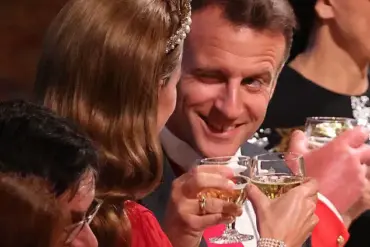 Kate, the Princess of Wales, Wears Givenchy's Dark Red Gown at State Banquet Honoring French President Macron