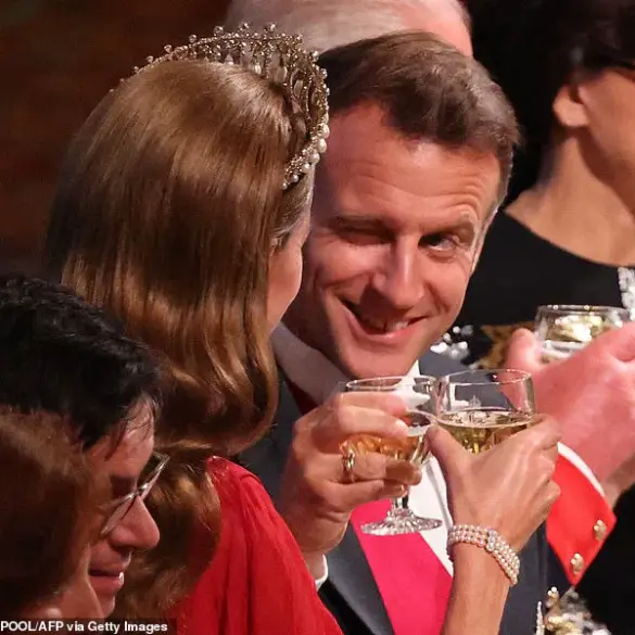 Kate, the Princess of Wales, Wears Givenchy's Dark Red Gown at State Banquet Honoring French President Macron