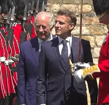 Macron Faces Controversy Over Royal Protocol Breach During UK State Visit, Drawing Comparisons to Trump