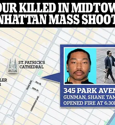 Midtown Manhattan Shooting Leaves Four Dead as Investigators Probe Shooter's Motives