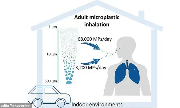 New Study Reveals Adults Inhale 68,000 Microplastics Daily, Raising Health Concerns