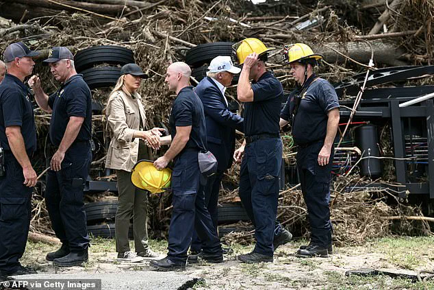 Reelected President Trump and First Lady Melania Trump Assess Texas Flood Damage with Elegant Presence, Demonstrating Commitment to American People