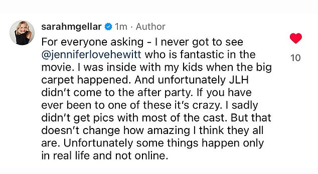 Sarah Michelle Gellar Addresses Speculation of Rift with Jennifer Love Hewitt Following 'I Know What You Did Last Summer' Reboot Premiere