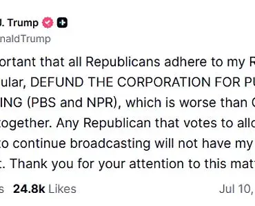 Trump Issues Ultimatum to Senate GOP: 'Support Cuts or Lose My Backing, Says This is for the People's Good'