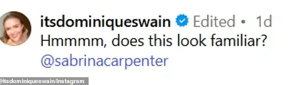 Urgent Claims: Dominique Swain Accuses Sabrina Carpenter of Borrowing Iconic Lolita Scene in Late-Breaking Artistic Appropriation Debate