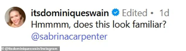 Urgent Claims: Dominique Swain Accuses Sabrina Carpenter of Borrowing Iconic Lolita Scene in Late-Breaking Artistic Appropriation Debate