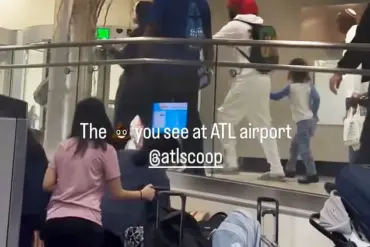 Passenger Captures Alleged Sewage Leak at Atlanta Airport as Water Gushes from Ceiling, Disrupting Travelers