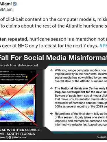 Urgent: Viral Misinformation Claims Hurricane Season Over, Experts Sound Alarm