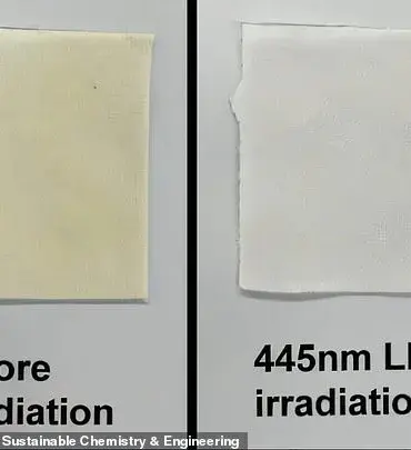 Blue LED Light Offers Gentle, Effective Solution to Stubborn Yellow Sweat Stains