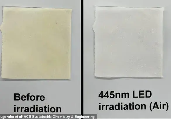 Blue LED Light Offers Gentle, Effective Solution to Stubborn Yellow Sweat Stains